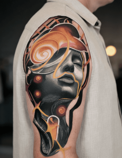Tattoo art, introspection, Julian Gonzalez