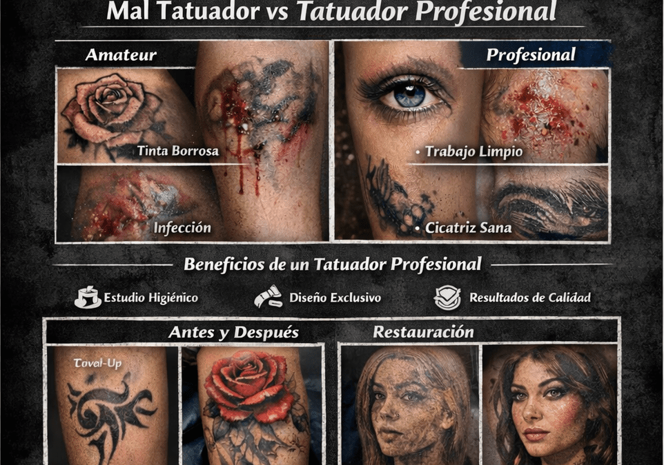 “Por qué elegir un tatuador profesional: riesgos, beneficios y resultados reales”
